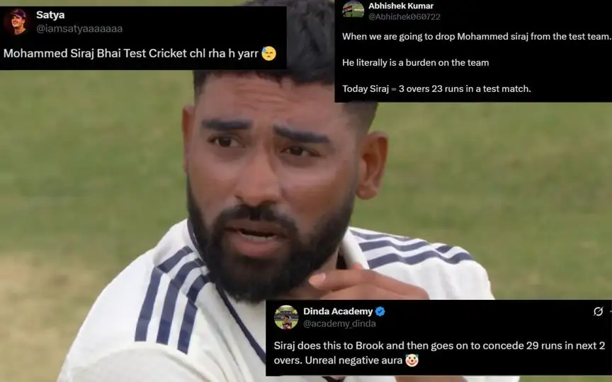 Fans troll Mohammed Siraj [Source: @IMManu_18/x]