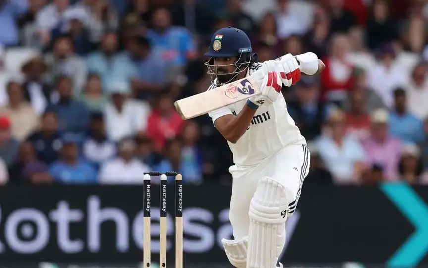 केएल राहुल ने शॉट लगाया - (स्रोत : @BCCI/X.com)