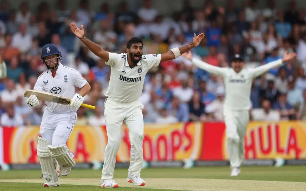 Jasprit Bumrah against England (Source: AP Photos)
