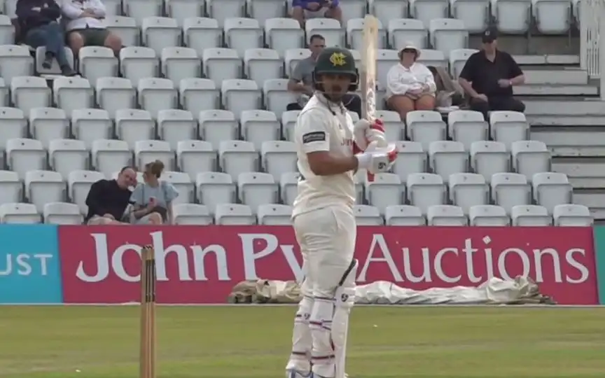 Ishan Kishan for Nottinghamshire (Source:@BraveStorm17/X.com)