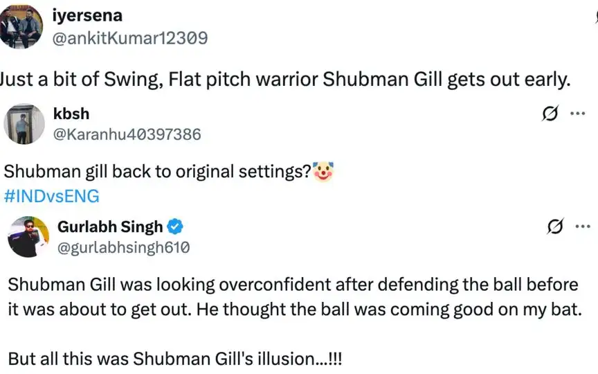 Fan tweet [Source: @ankitKumar12309, @Karanhu40397386, @gurlabhsingh610/X.com]