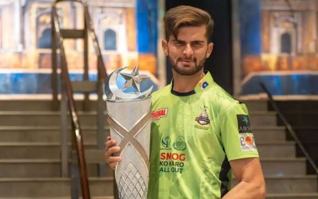 Shaheen Afridi with PSL trophy (Source:@sshayaannn,x.com)