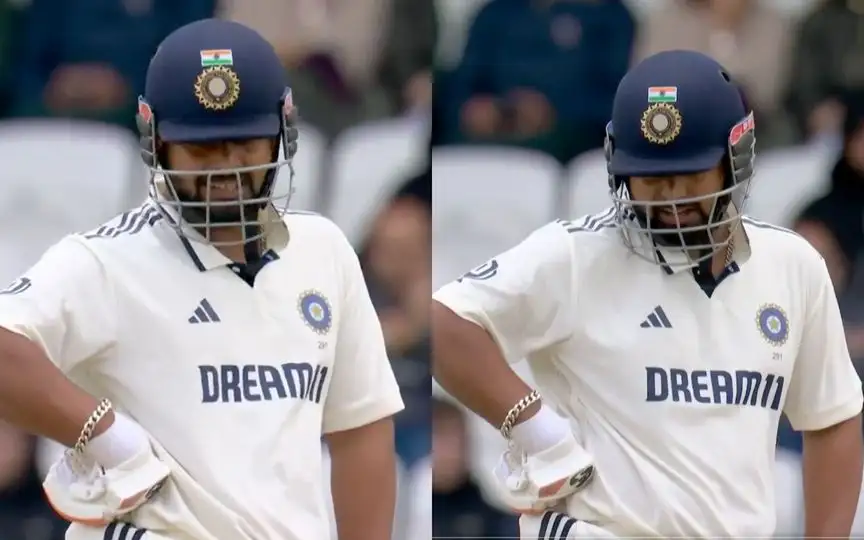 Rishabh Pant speaks to himself - (Source : @Johns/X.com)