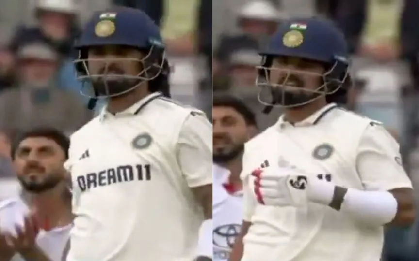 KL Rahul deceives Bashir [Source: @dinesh_offl_06/x.com]
