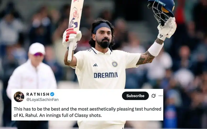 KL Rahul gets love from fans for century vs England [Source: @Kunal_KLR, @LoyalSachinFan/X.com]