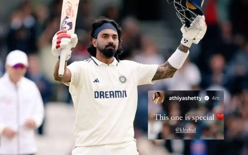 KL Rahul scored a stunning hundred [Source: @Kunal_KLR, @mufaddal_vohra/x.com]