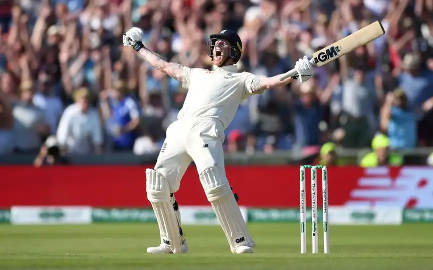 Ben Stokes after 2019 Headingely Win (Source:@cricketcomau/X.com)