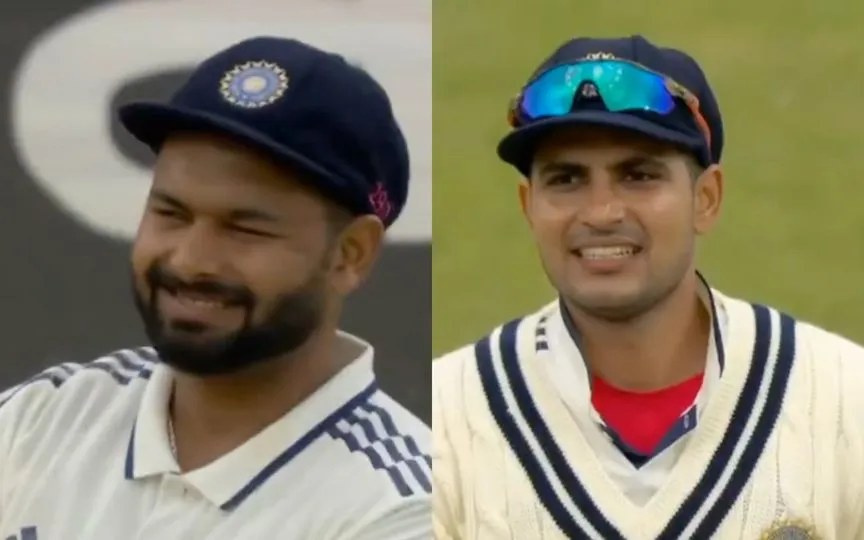 Rishabh Pant and Shubman Gill during the Headigley Test [Source: @Mayanksnark/x.com]