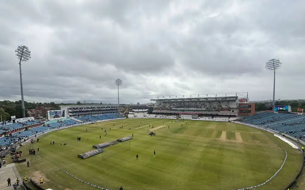 Rain in Headingley [Source: ECB/X.COM]
