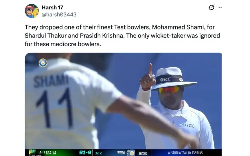 Fan tweet [Source: @harsh03443/X.com]