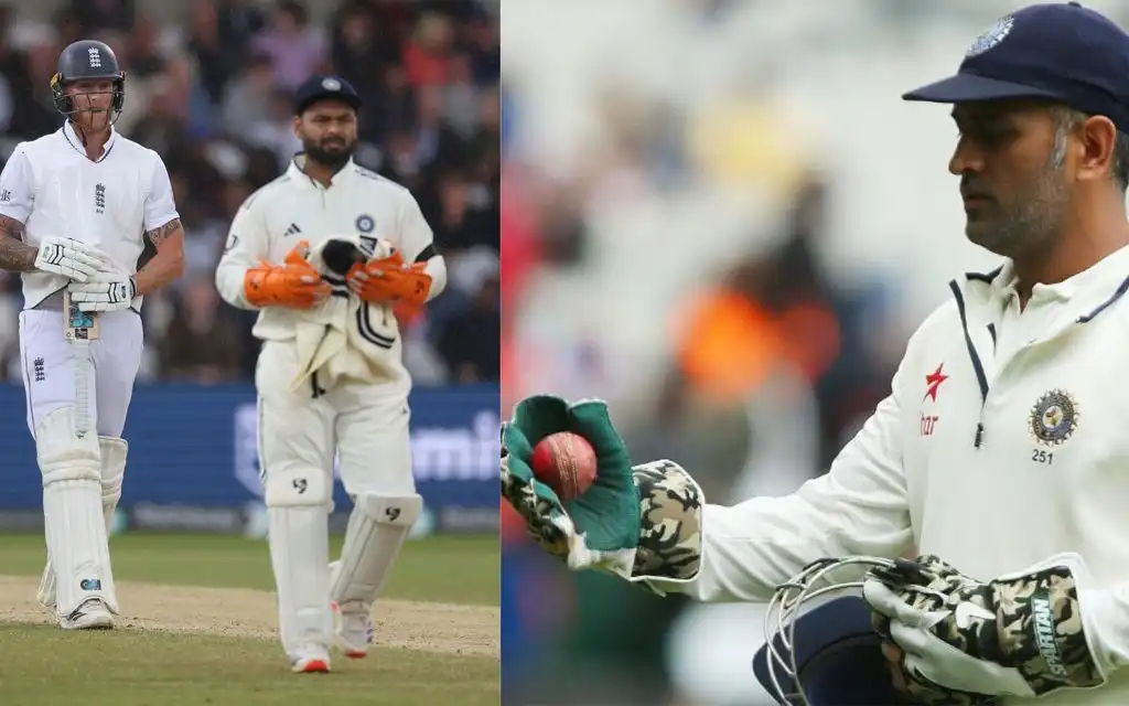 Rishabh Pant and MS Dhoni (Source: AP Photos and @ICC/X.com)
