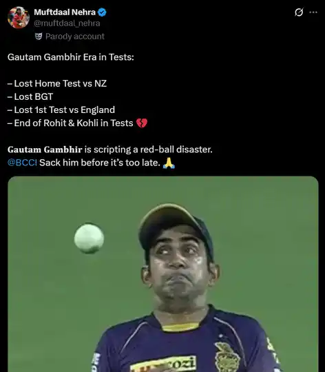 Fan tweet [Source: @muftdaal_nehra/X.com]
