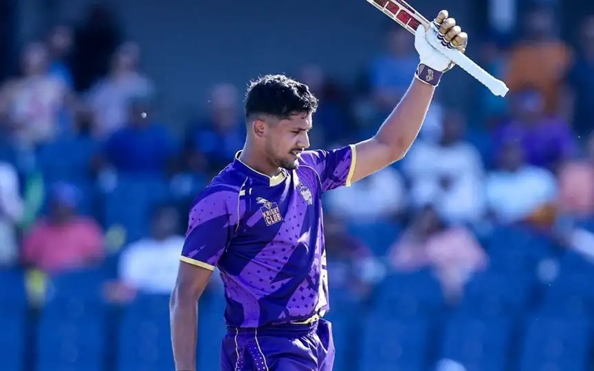 Saif Badar for KKR in MLC 2025 [Source: @LA_KnightRiders/x.com]