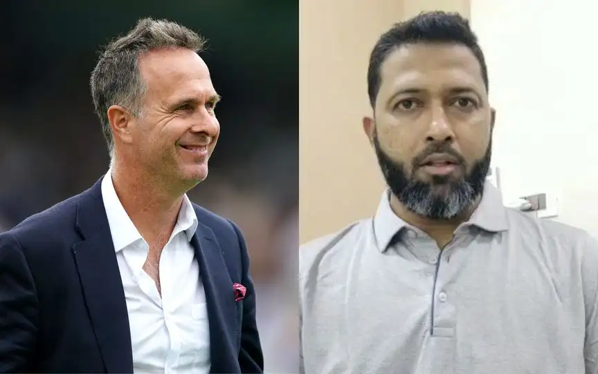 Michael Vaughan, Wasim Jaffer clash over India-England Test [Source: @wire, @WasimJaffer14/X.com]