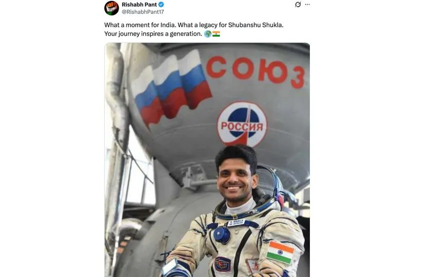Rishabh Pant's tweet [Source:  @RishabhPant17/X.com]