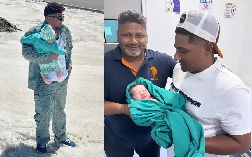 Sarfaraz Khan has a son with wife Romana Zahoor (X.com/@beingifreem_s & Instagram.com/sarfarazkhan97)