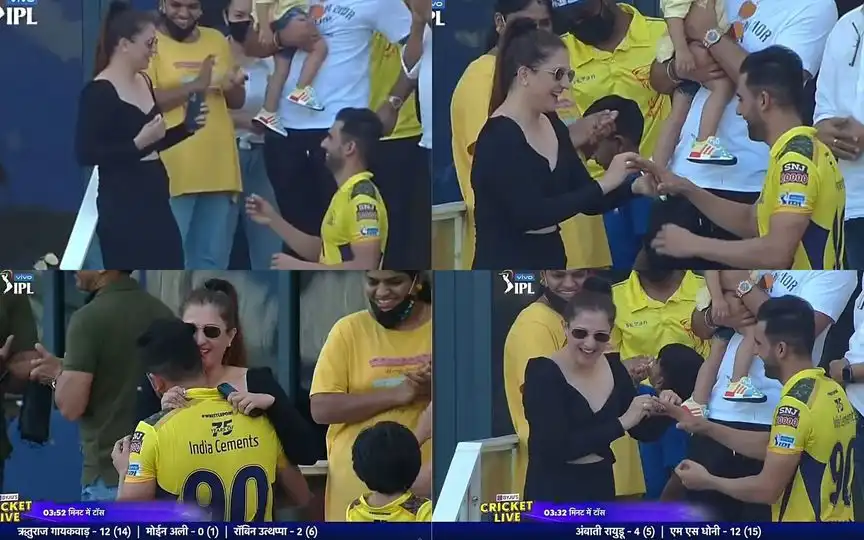 Deepak Chahar proposed to Jaya in IPL 2021 (X.com/@CultRaina)