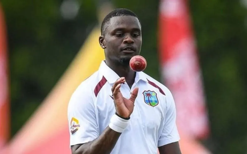 Jayden Seales for WI. [Source - CricketTownhall1/Instagram]