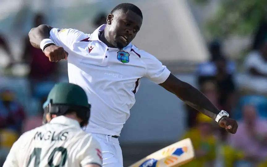 West Indies and Australia trade blows on Day 2 [Source: @cricketcomau/x]