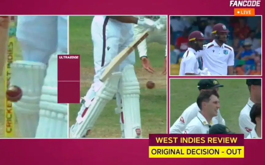 Roston Chase give out (Source:@FanCode.x.com)