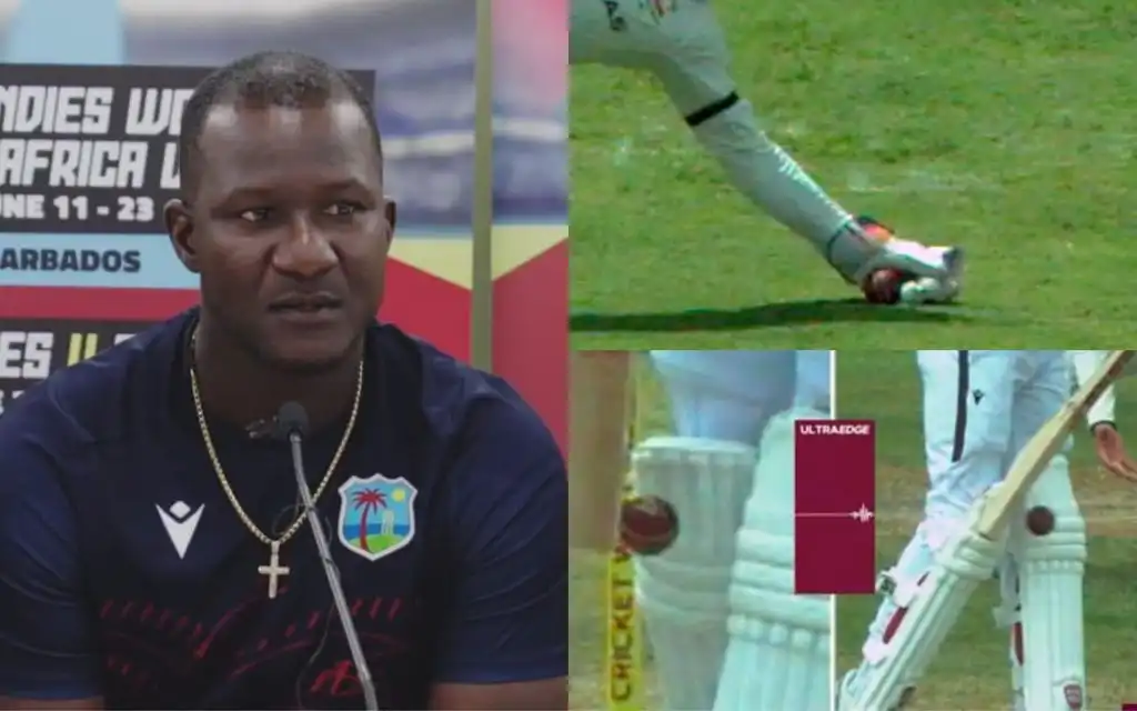 Daren Sammy after day 2 in Barbados Test. [Source - CricMate/Rahulk_1019/x.com]