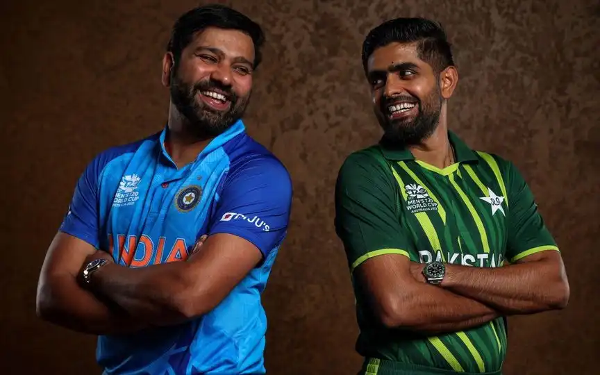 Rohit Sharma and Babar Azam [Source: @CricCrazyJohns/X.com]