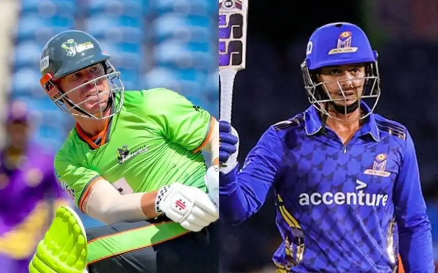 David Warner and Quinton de Kock. [Source - MLCricket/MINYCricket/x.com]