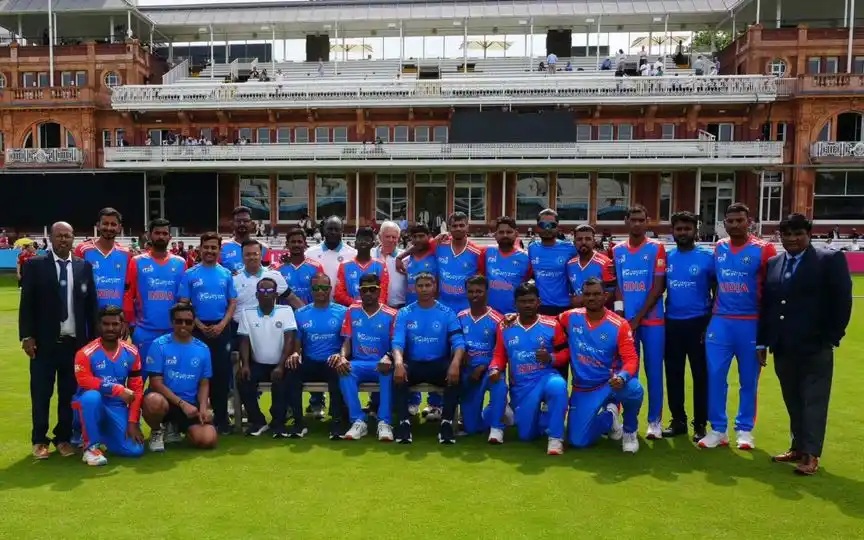 India Men's Disability team at Lord's [Source: @dcciofficial/x]