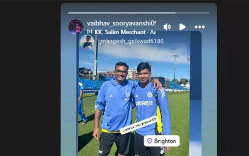  Vaibhav Suryavanshi's Instagram post (Source:@Instagram)