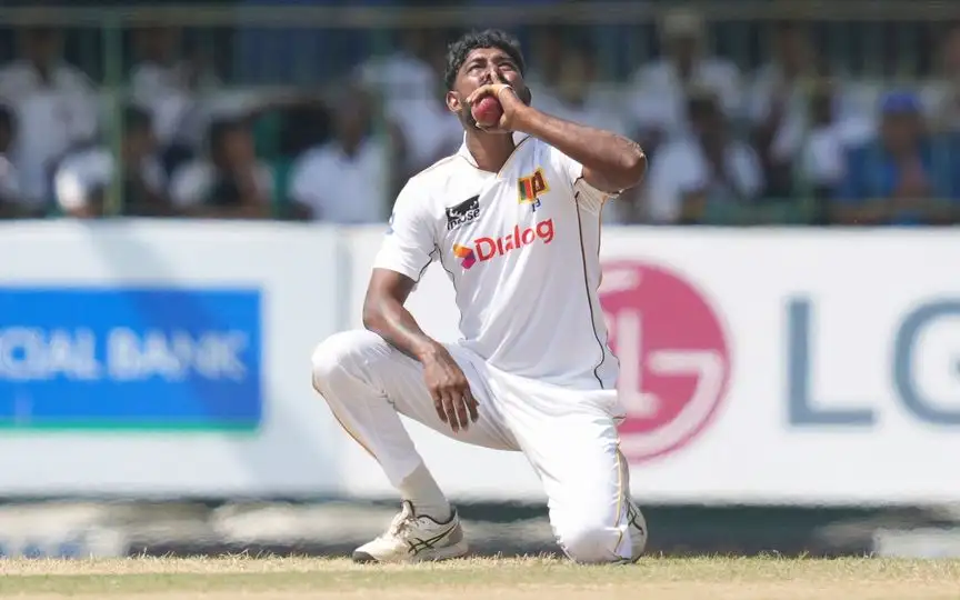 Prabath Jayasuriya scripts history with fifer vs Bangladesh [Source: AP Photos]