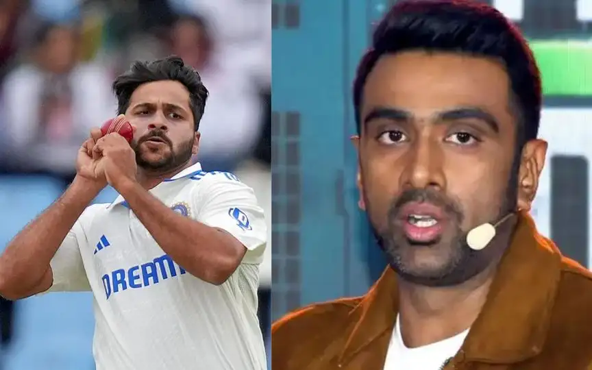 R Ashwin on Shardul Thakur (Source:@crictale_16,x.com)