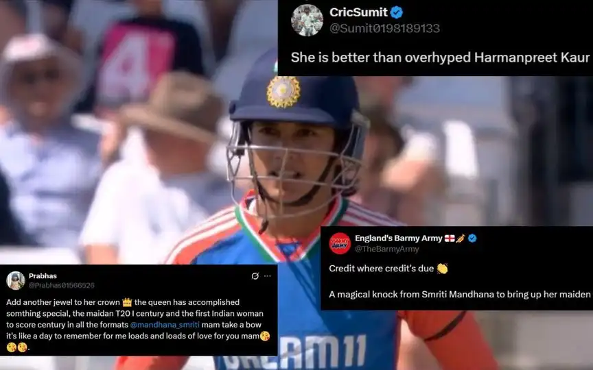 Smriti Mandhana praised by netizens [Source: @mufaddal_vohra/x]