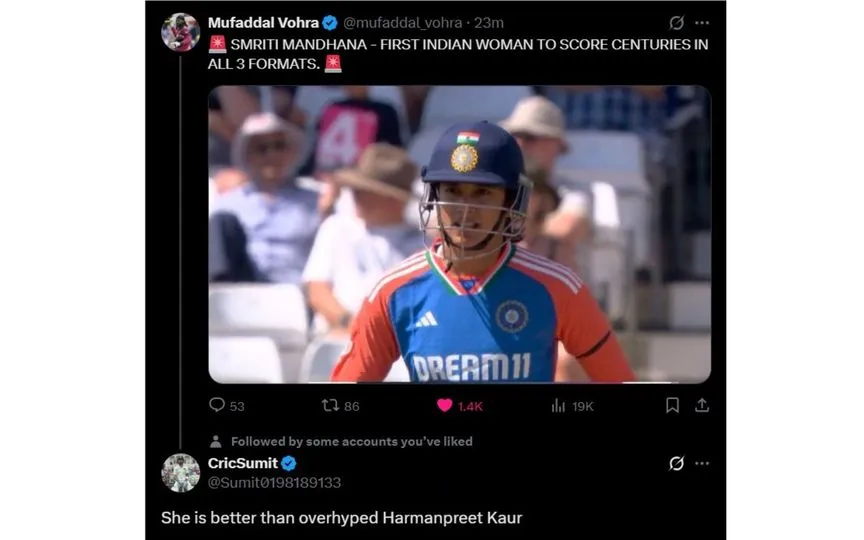 Screengrab from an X user