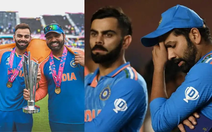 Different expressions from Rohit Sharma & Virat Kohli (Source: AP Photos)