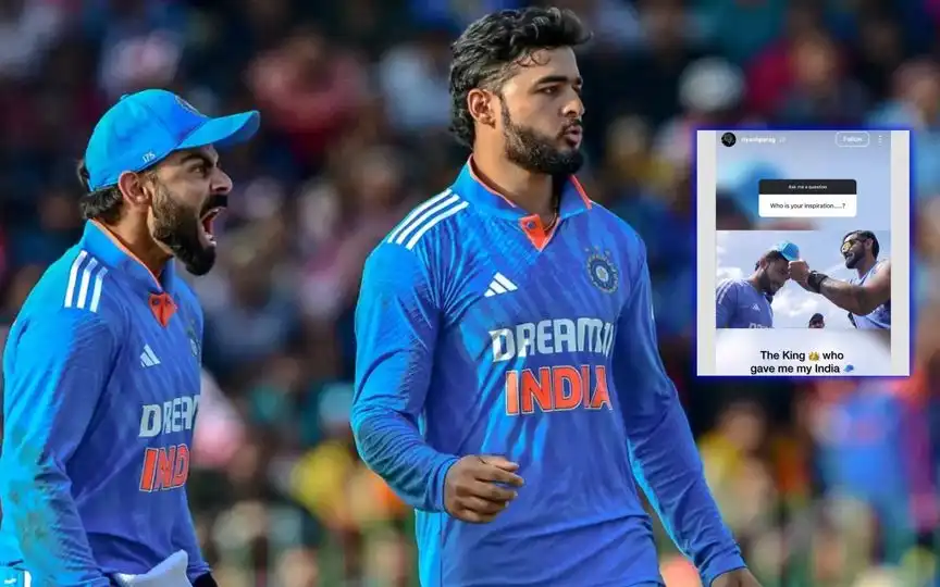 "Who Is Your Inspiration?" Riyan Parag Shares Pic With Virat Kohli To Reply Fan