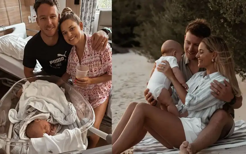 David Miller and his wife Camilla Harris Miller with son 'Benji' (Instagram.com/camillaharris__miller)