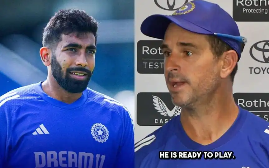 Bumrah and Ryan Ten Doeschate - (Source : @Johns/X.com)