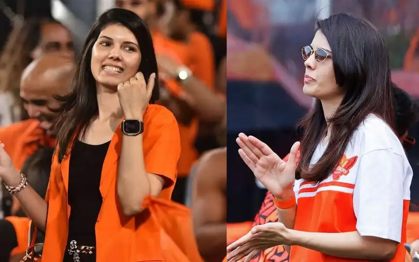 Kavya Maran during IPL matches [Source: @kirann_sai and @mufaddal_vohra/X.com]