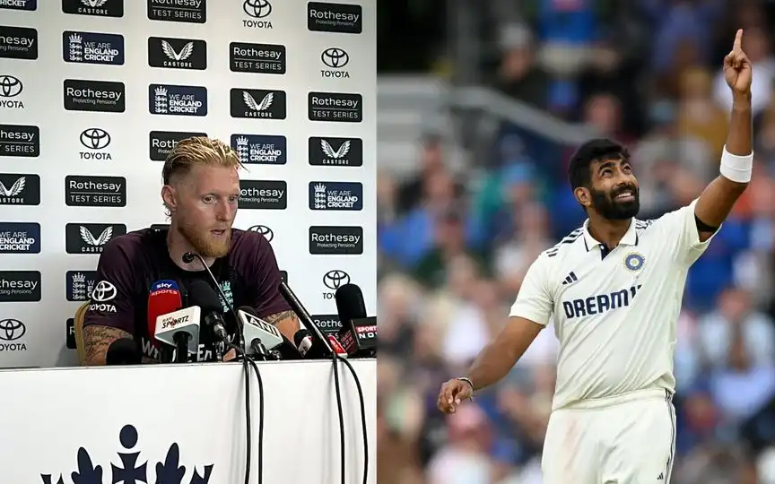 Ben Stokes and Jasprit Bumrah - (Source :@Johns/X.com)
