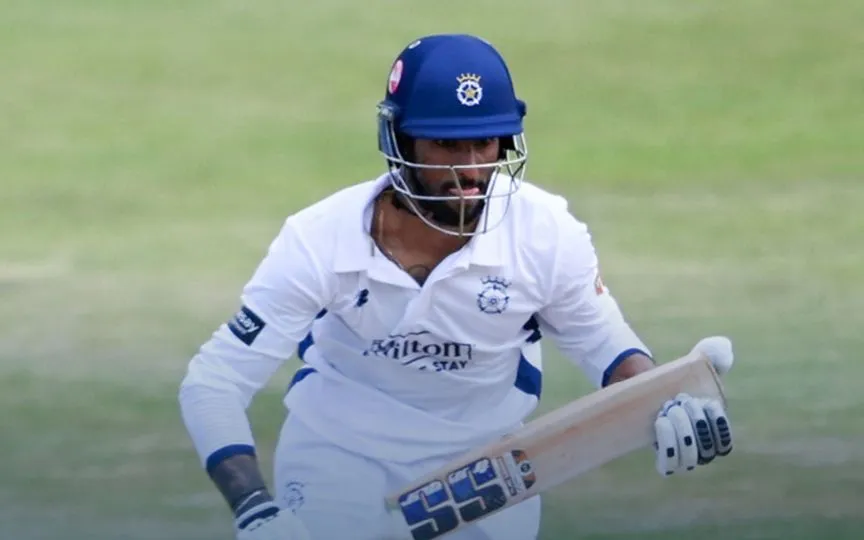 Tilak Varma in action for Hampshire [Source: @hantscricket/x]