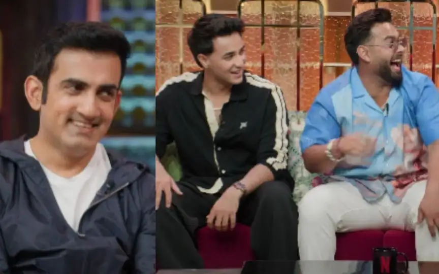 Gautam Gambhir, Abhishek Sharma and Rishabh Pant [Source: @NetflixIndia/x.com]