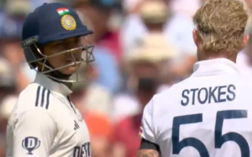 Yashasvi Jaiswal and Ben Stokes [Source: @PradeepCricInfo/x.com]