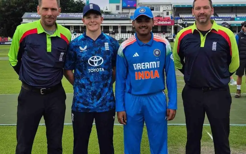 Ayush Mhatre in the ODI series vs England U19 (Source:@PuntitSports/X.com)