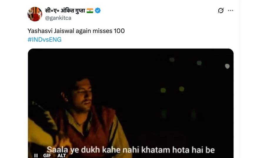 Fan tweet [Source: @gankitca/X.com]