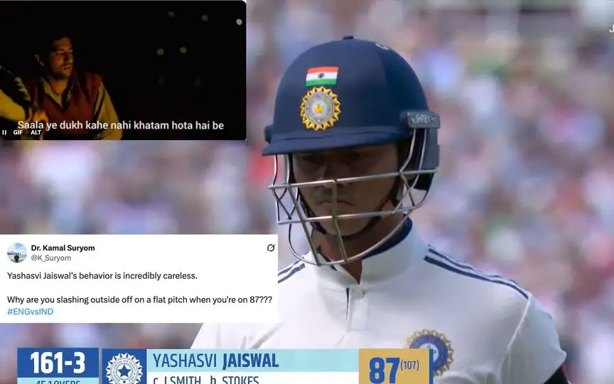 "Careless" Fans Disappointed As Yashasvi Jaiswal Bottles Century With Loose Shot