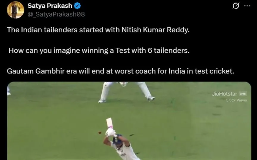 Screengrab from an X user