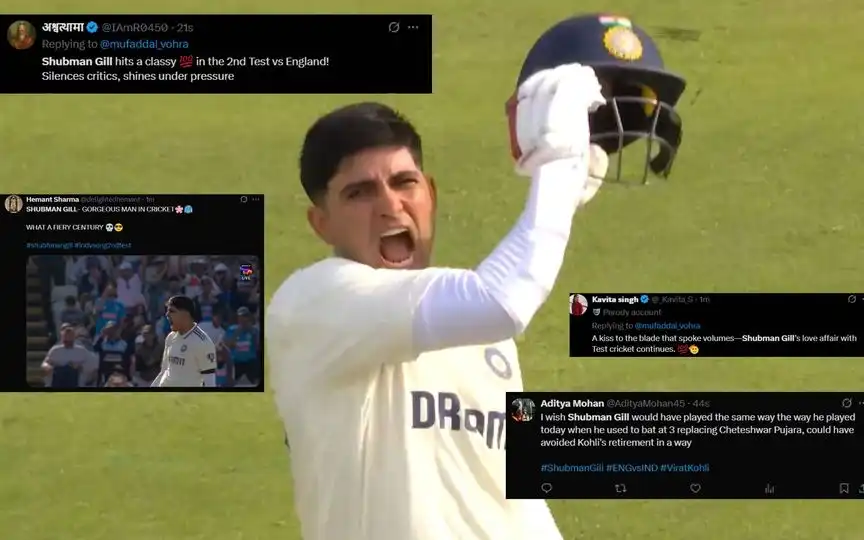 "Gill-ty Of Greatness": Twitter Hails 'Prince' Shubman After Gritty Ton At Edgbaston