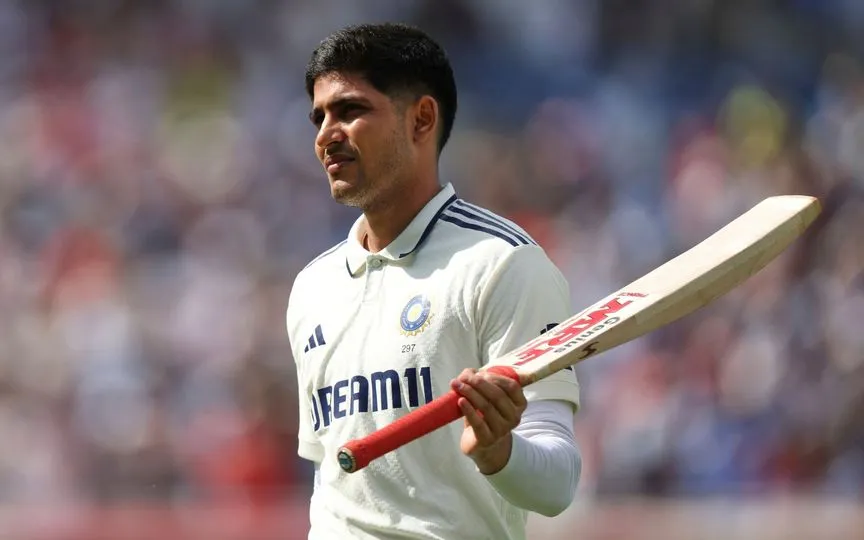 Shubman Gill 200 vs England. [Source - AP Photos]