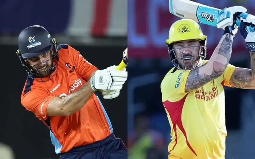 Matthew Short and Faf du Plessis. [Source - MLCricket/x.com]