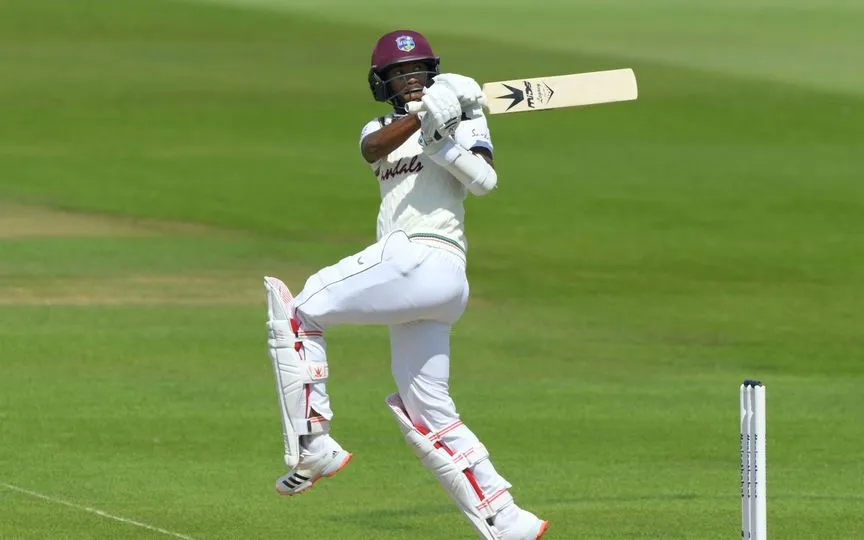 Kraigg Brathwaite Duck - (Source : @WindiesCricket/X.com)